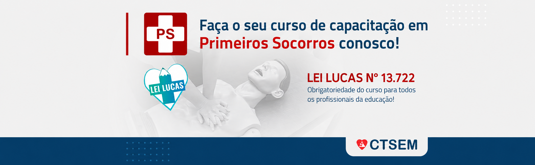 Curso de capacitação em Primeiros Socorros e informações sobre a Lei Lucas